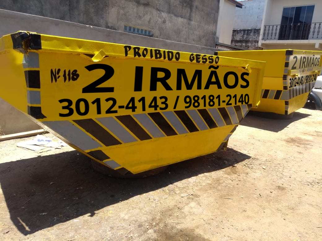 Caçambas de entulho e gesso em sorocaba